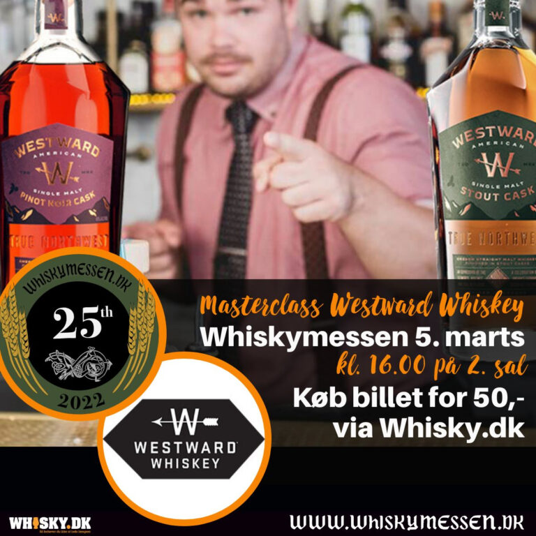 Ny Masterclass kl.16.00 med Westward Whiskey – kun 50,- kr. for deltagelse