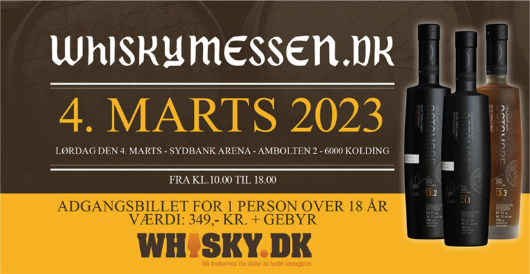 Ny hovedsponsor til Whiskymessen 2023